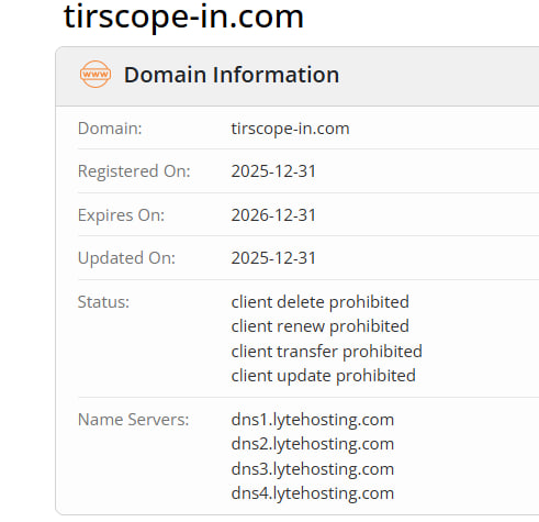 WHOIS data