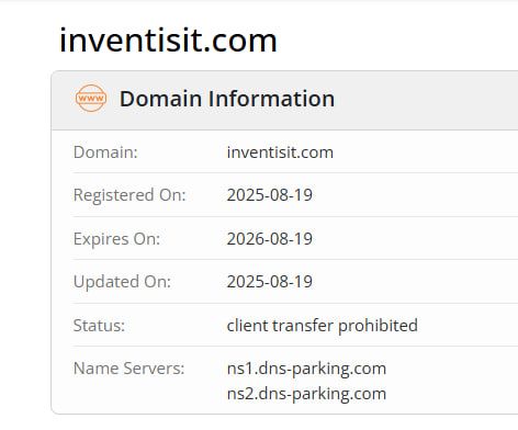 WHOIS data