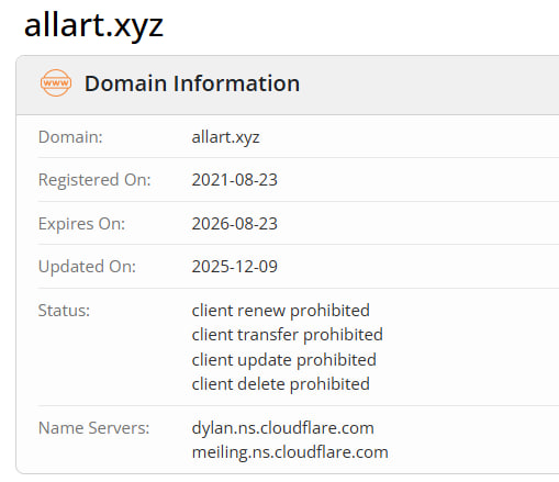 WHOIS data 