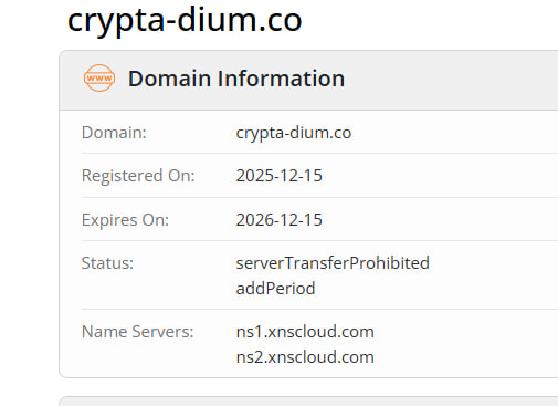 Crypta-Dium (crypta-dium.co) – Scam Review and Brand Impersonation Warning
