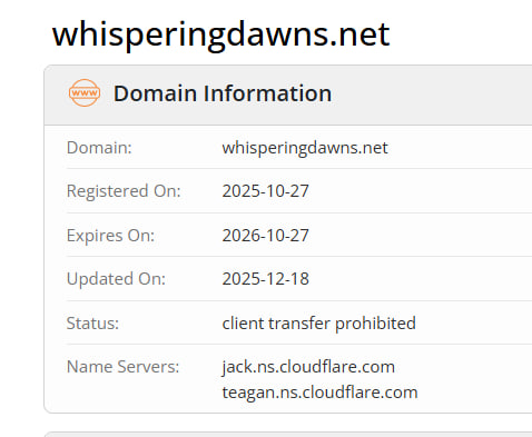 WHOIS data
