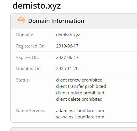 WHOIS data