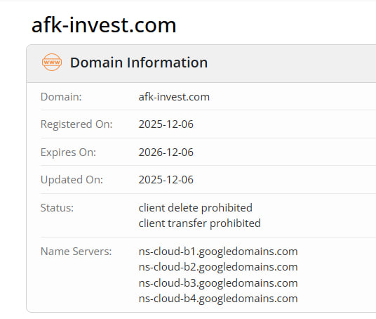 WHOIS data