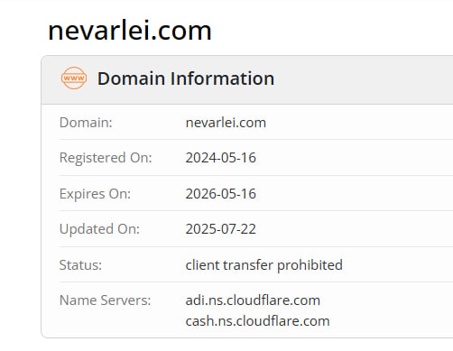 WHOIS data 