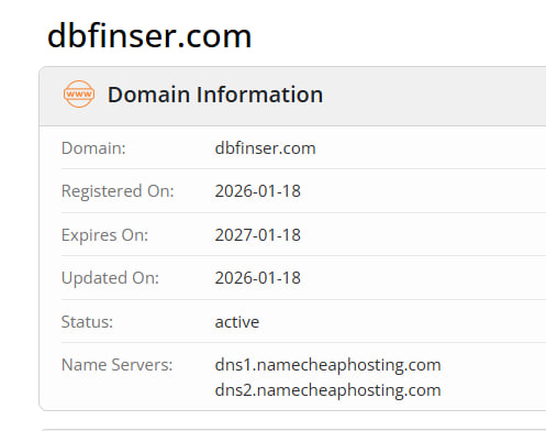 WHOIS data