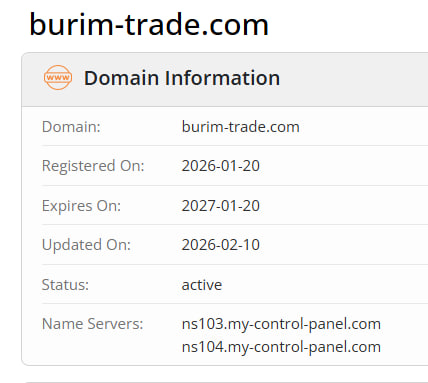 WHOIS data 