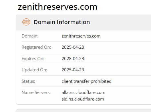 WHOIS data 