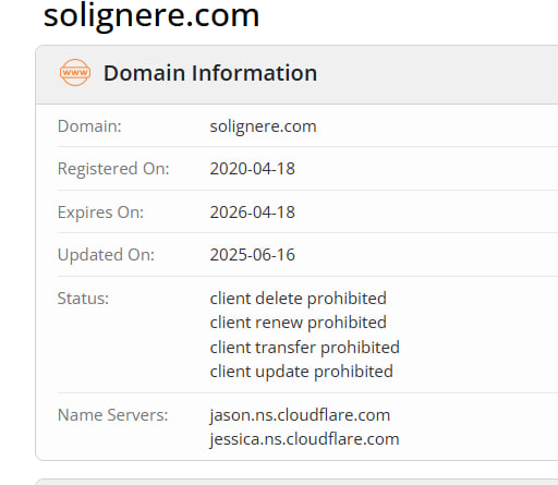 WHOIS data 