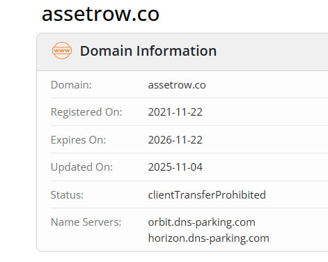 WHOIS data