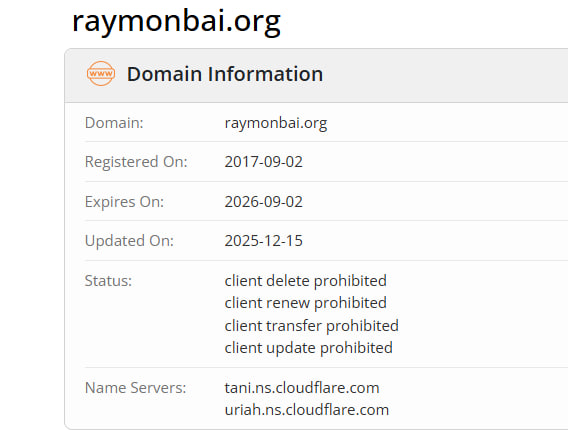 WHOIS data