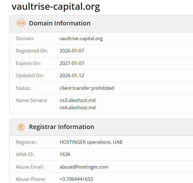 WHOIS data 