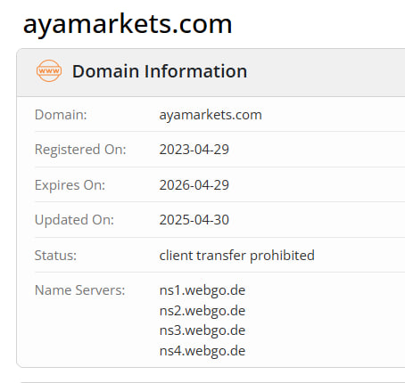 WHOIS data