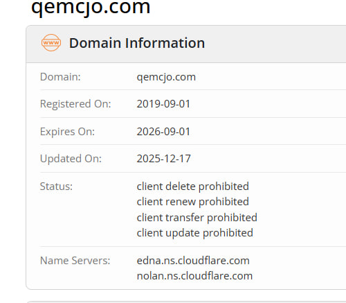 WHOIS data 