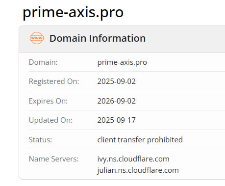 WHOIS data 