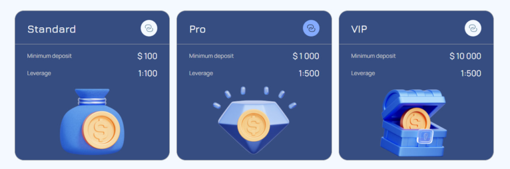 Website screenshot - tariff plans