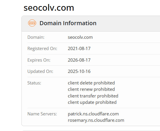 WHOIS data