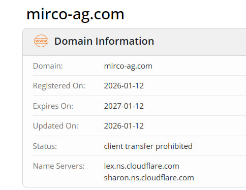 WHOIS data 