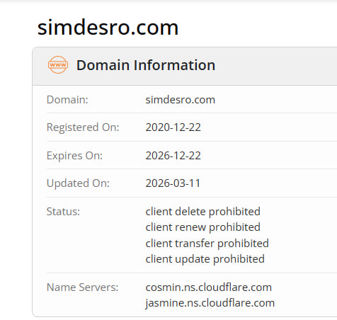 WHOIS data