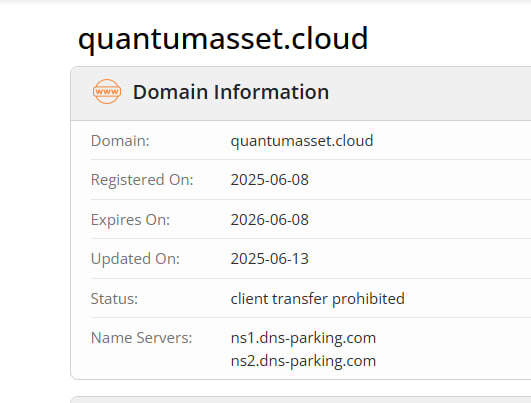 WHOIS data 