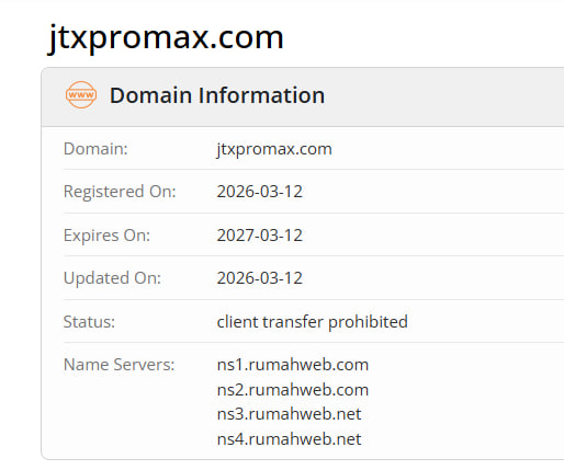 WHOIS data 