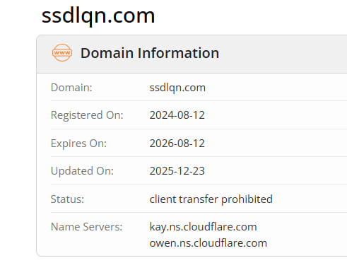 WHOIS data 