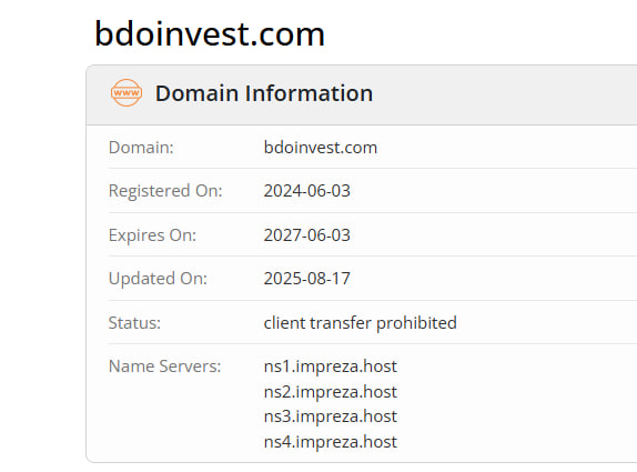WHOIS data