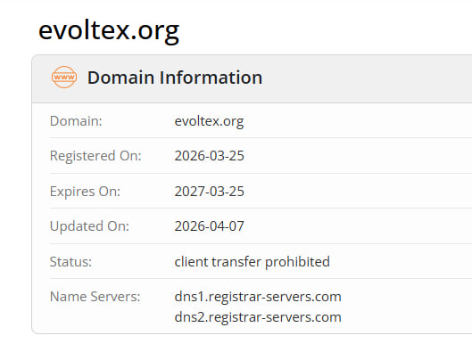 WHOIS data 
