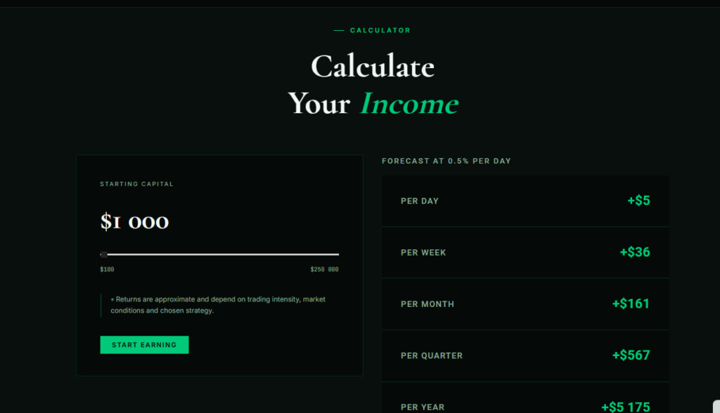 screenshot from the website 