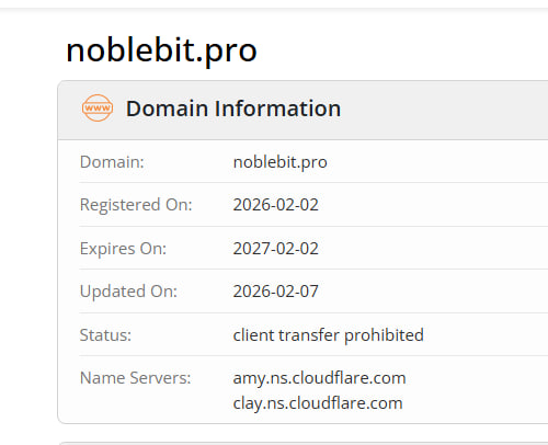 WHOIS data 