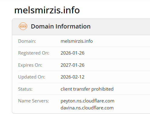 WHOIS data 