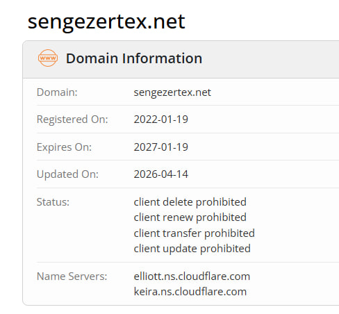 WHOIS data 