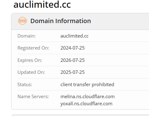 WHOIS data