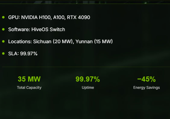 screenshot from the website