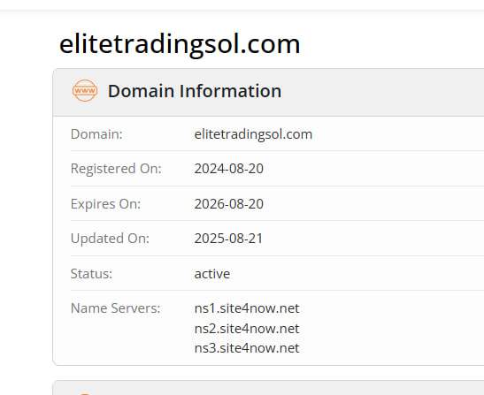 WHOIS data 